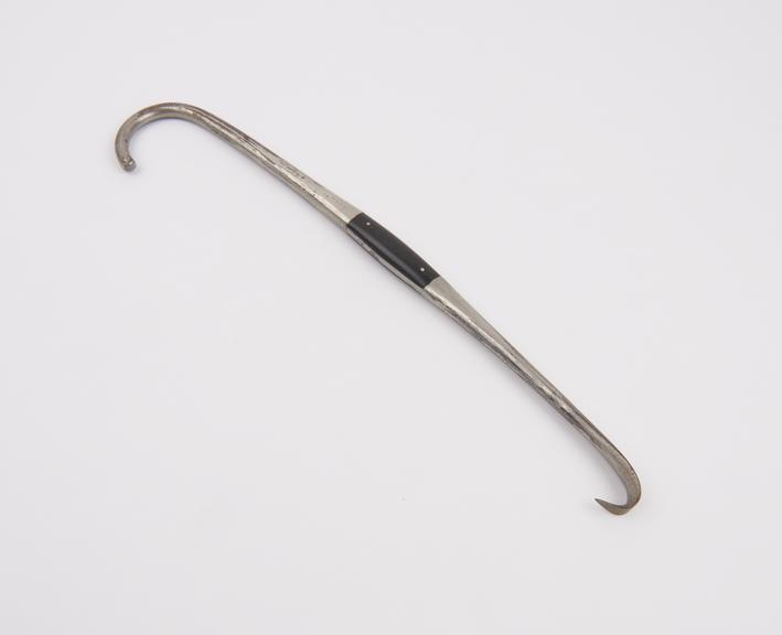 Crotchet, obstetrical, blunt hook, probably Clarke's, by J