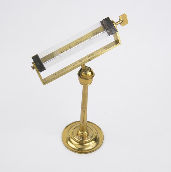 Prism on adjustable brass stand by W. & S