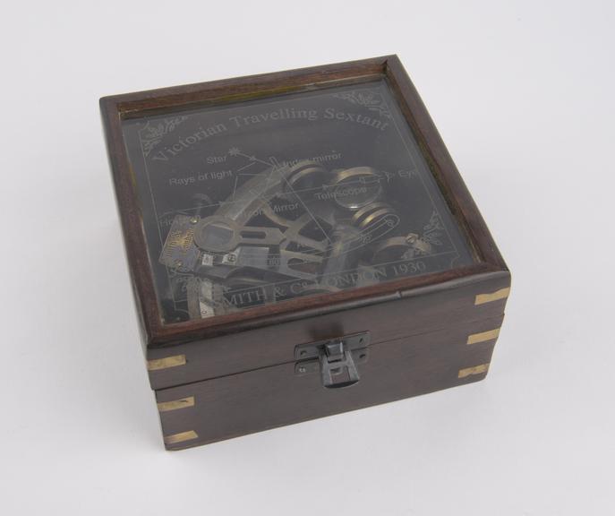 Fake travelling sextant, inscribed Smith & Co London 1930