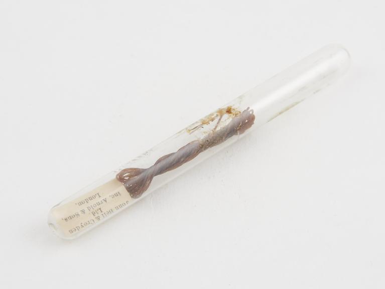 Catgut suture in sterile ampoule, by John Bell and Croyden Ltd