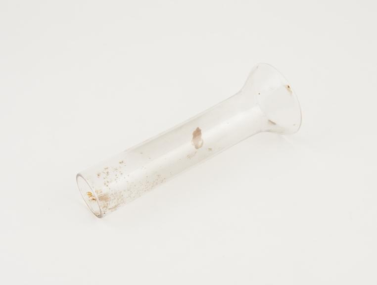 Speculum, vaginal, clear glass, possibly French