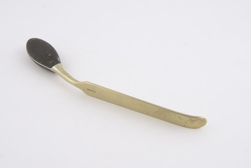 Tongue depressor, steel and ebony, by Mathieu of Paris