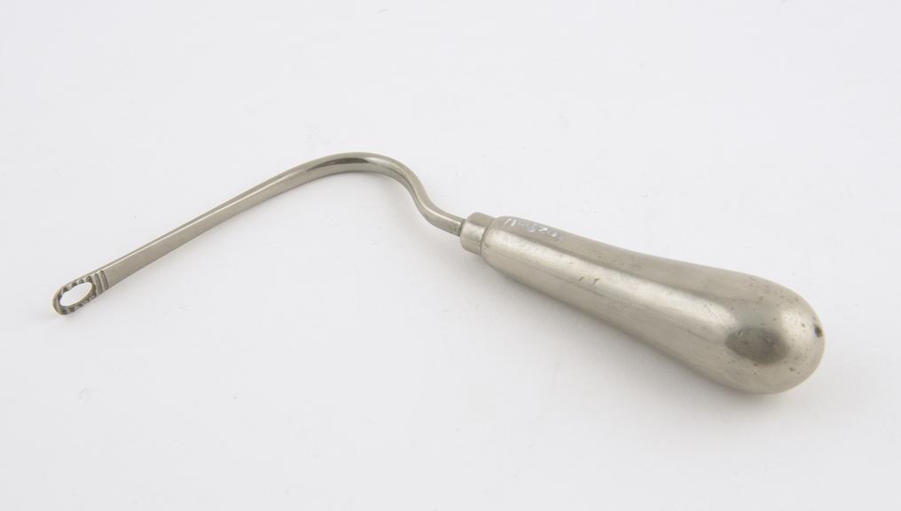 Frankel's tongue depressor, steel, nickel plated