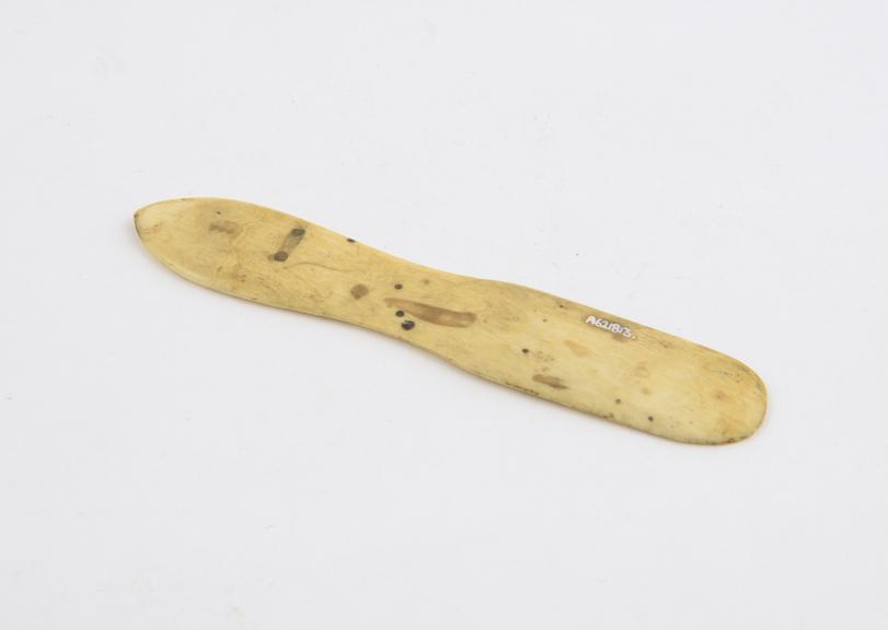 Tongue depressor(?), ivory, 19th century