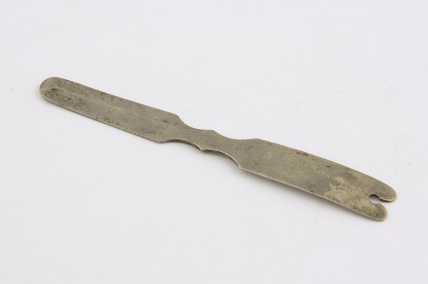 Tongue depressor, steel, 19th century