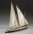 Rigged model, scale 1:36, of a 'Barque du Leman', by J