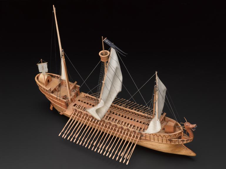 Model of 6th century Byzantine Dromon | Science Museum Group Collection