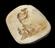 Plaster mould, merman blowing conch shell