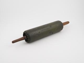 Leather rollers used for inking a lithographic stone