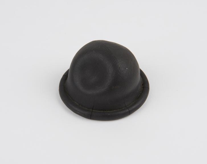 Rubber cervical cap, used and fitted by Jewish midwives