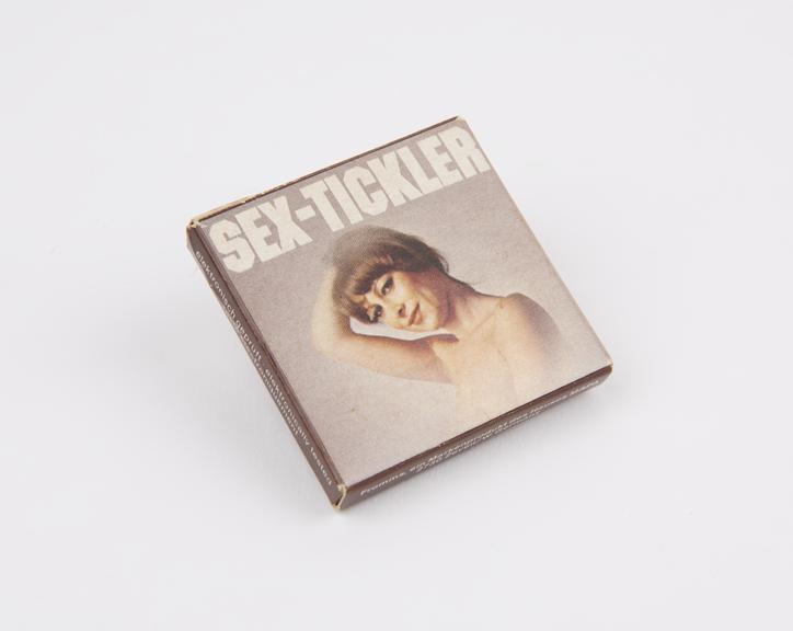 Packet containing one Sex-Tickler' condom, German, 1980s?.'
