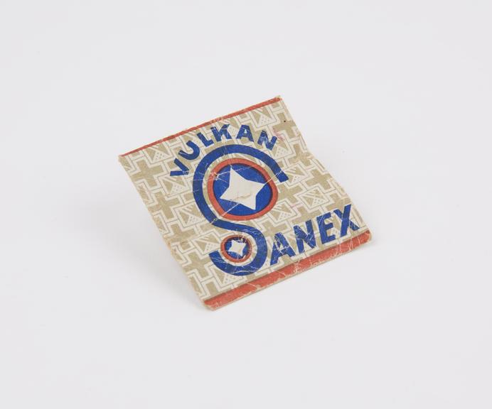 Condom packaging, single packet, Vulkan Sanex', German