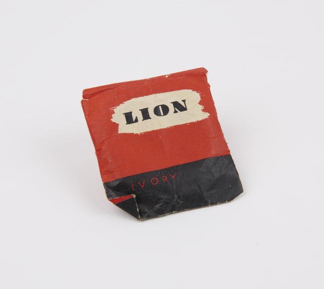 Condom, Lion' single packet, 1950-1965'