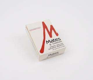 Packet of  six "Mates" condoms