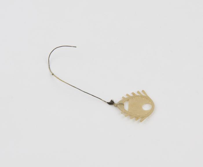 Dalkon shield intra-uterine device, showing calcification