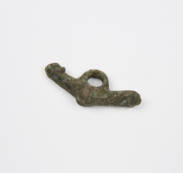 Bronze amulet, cylindrical