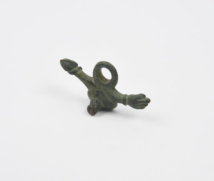 Bronze amulet, in the form of an erect phallus