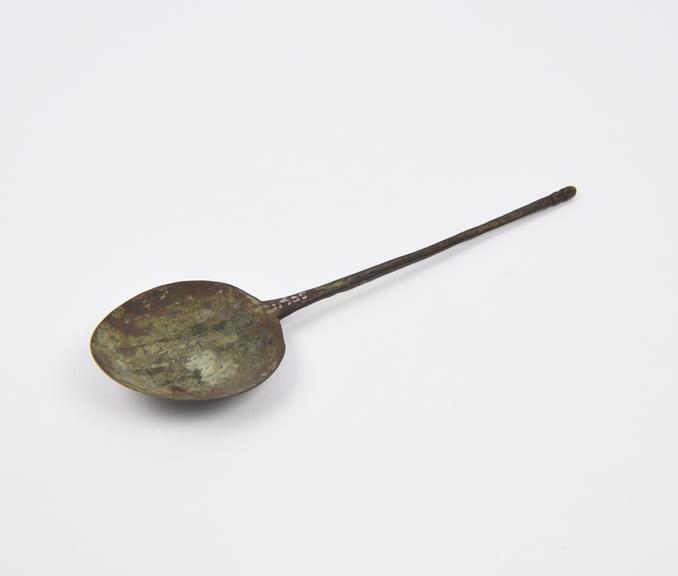 Latten spoon, possibly 13th or 14th century (spoon)