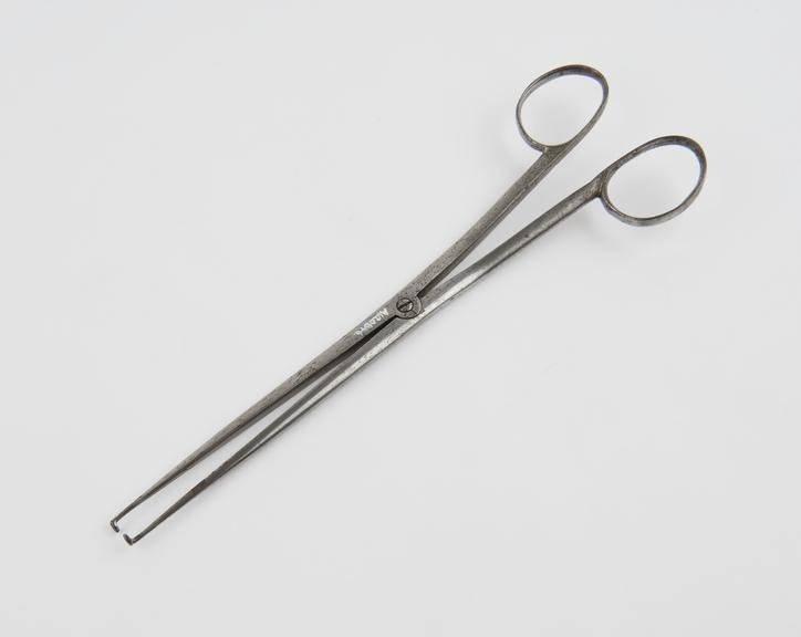 Vaginal fistula forceps, steel, 19th century