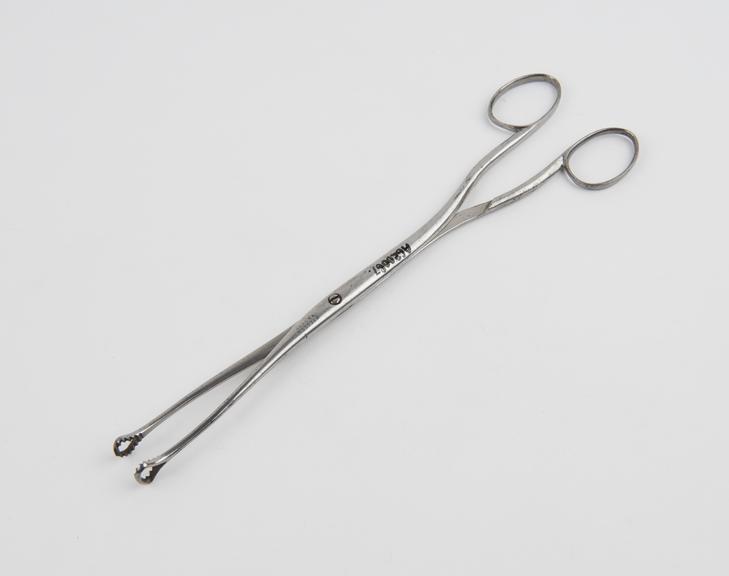 Uterine polypus forceps, steel, by Mayer and Meltzer, London