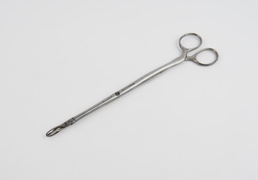 Uterine polypus forceps, steel, by Millikin, Southwark Street