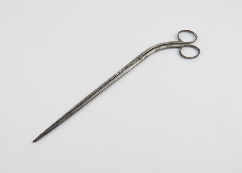 Uterine dressing forceps, steel, by Maw and Son of London