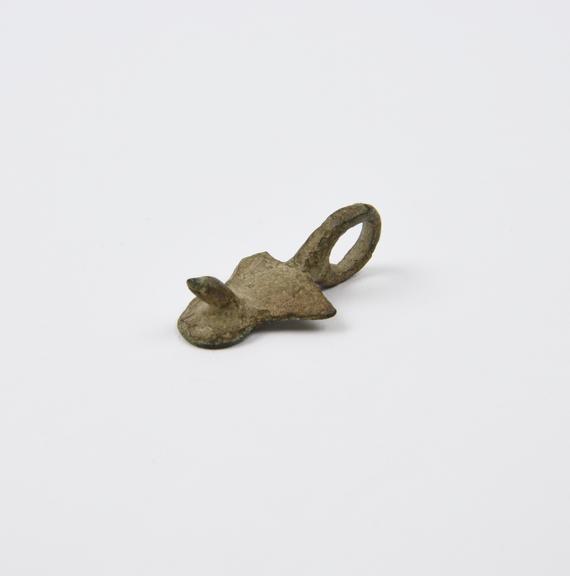 Phallic amulet, bronze, Roman(?), 100 BCE-500 CE