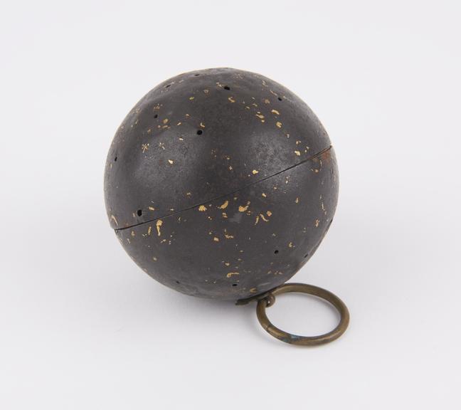 Spherical metal case only, possibly for a goa stone