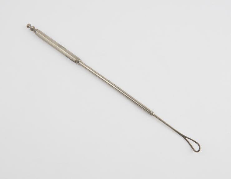 Curette, uterine, Sims, steel, European, late 19th century