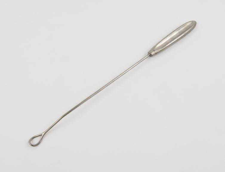 Curette, uterine, steel, European, late 19th century