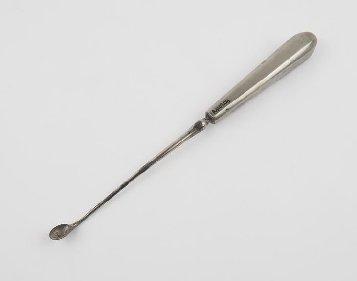 Scoop, uterine, steel, European, late 19th century