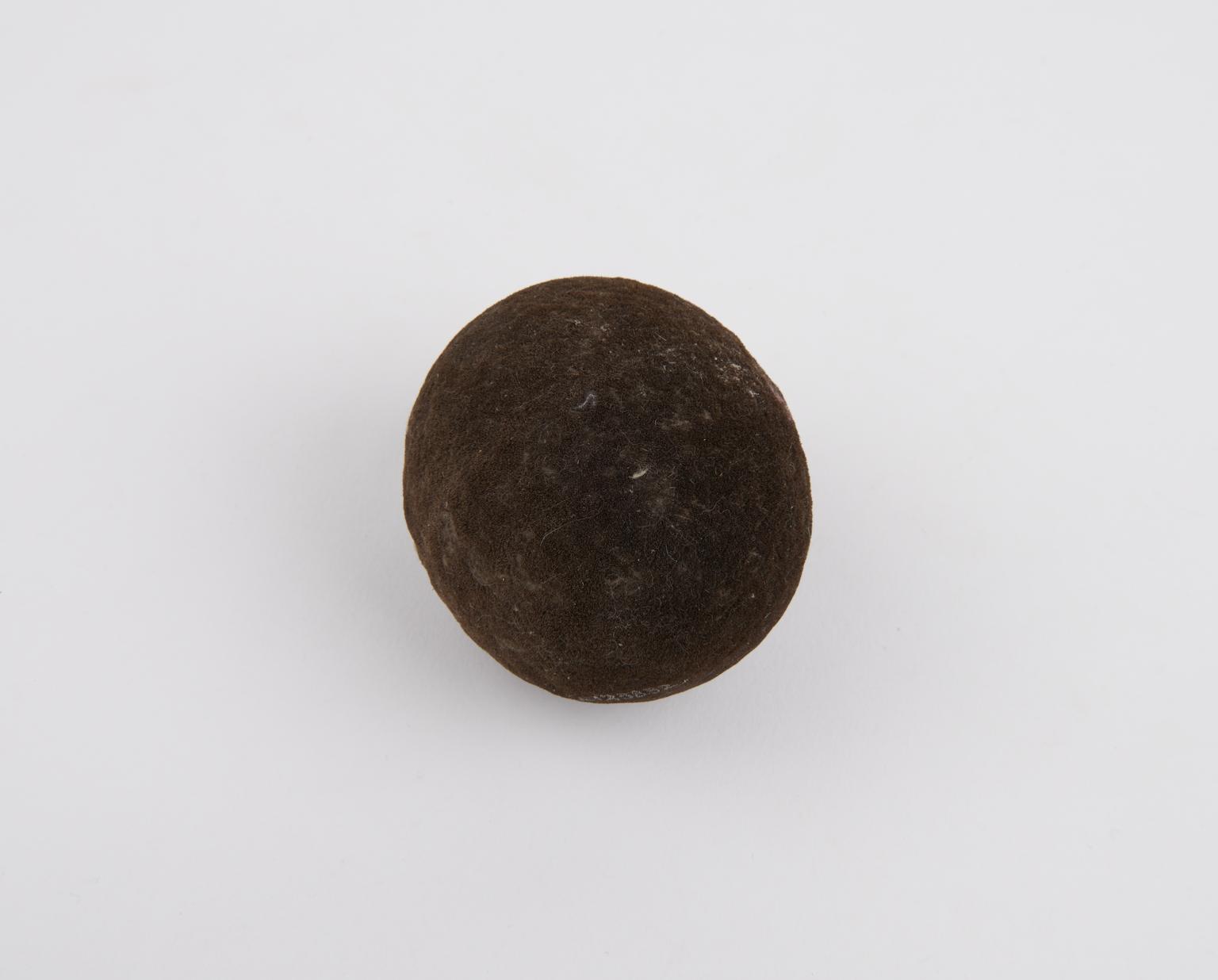 Bezoar, oval, made up from cow hair | Science Museum Group Collection