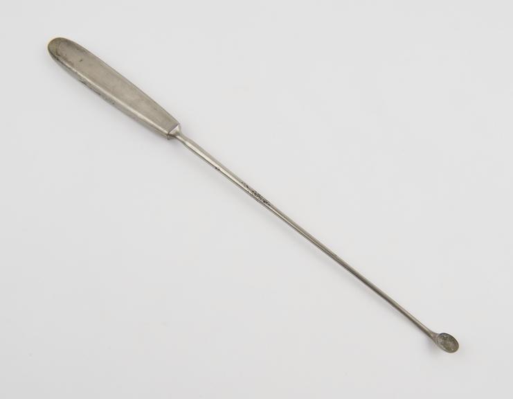 Scoop, uterine, steel, European, late 19th century