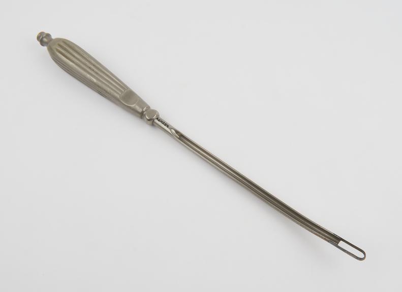 Curette, uterine, steel, European, late 19th century