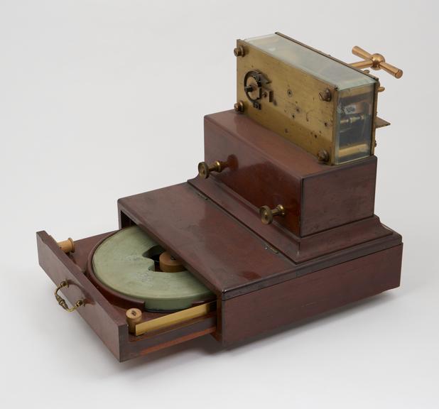 Morse tape recorder (with flat tape drum)