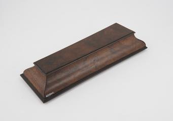 Lid for wax model of a decomposing body in a walnut coffin, Italy, 1774-1800