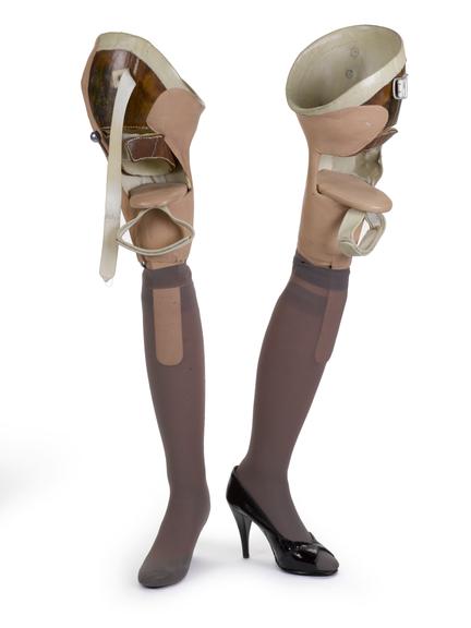 Pair of artificial/prosthetic legs used by Tracey Baynam