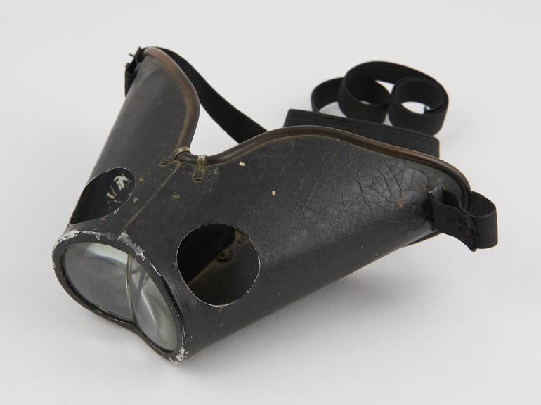 Pair of magnifying goggles, maker unknown, 1900-1940