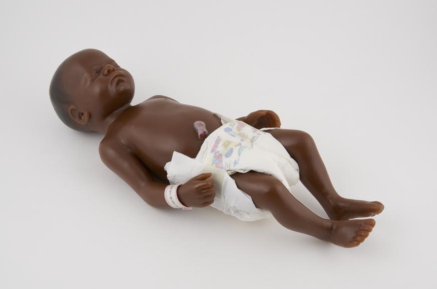 Model of a black baby, c1990.