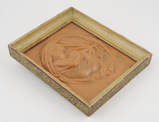 Wax plaque showing a foetus