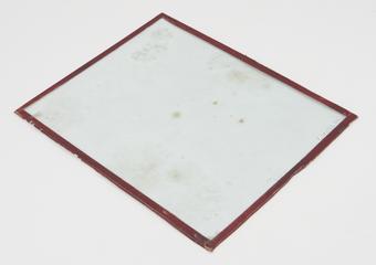 Glass front for framed wax plaque
