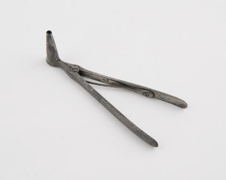 Nasal speculum, steel, dilating, European, 1801-1900