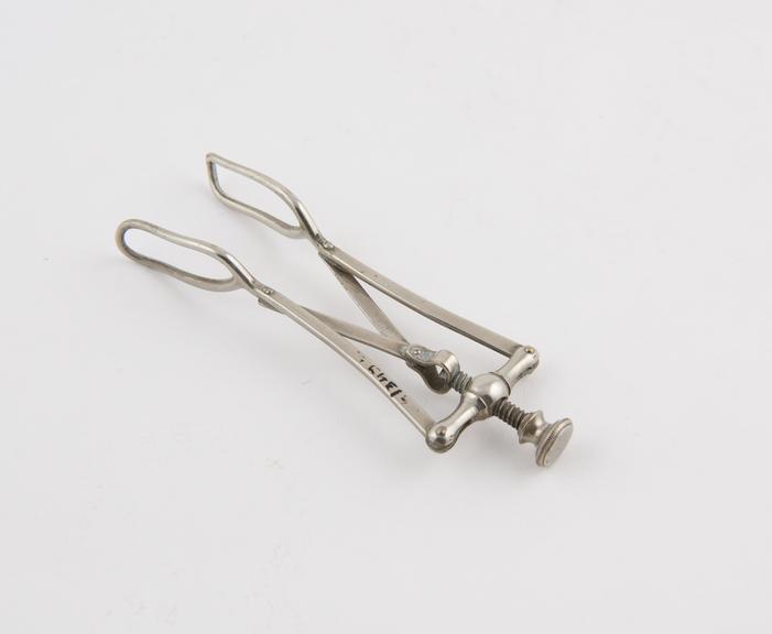 Frankel's dilating nasal speculum, nickel-plated, 1860-1920