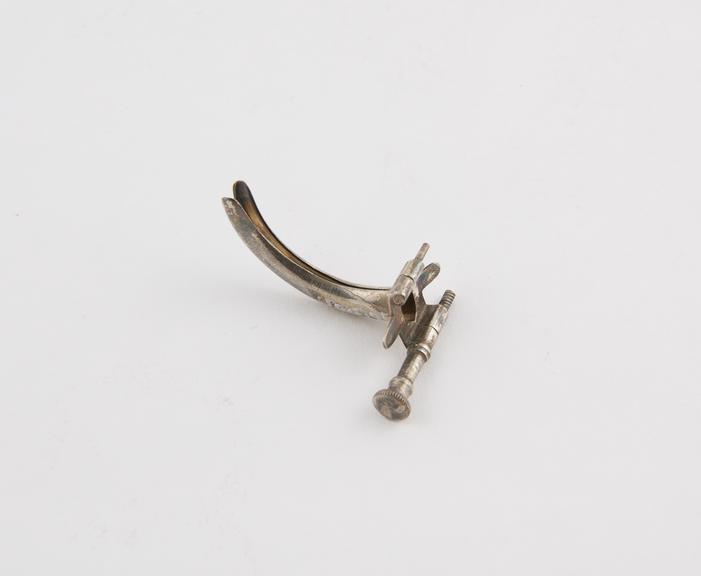 Nasal dilator(?), steel, nickel-plated, early 20th century