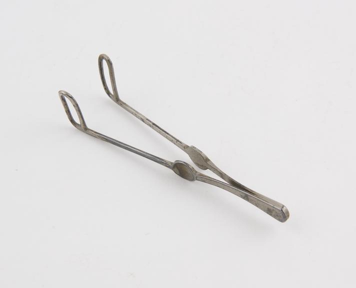 Bosworth's nasal speculum, plated metal, corroded, 1870-1925