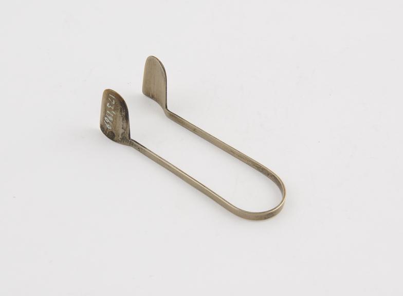 Thudichum's nasal speculum, plated metal, size 4, 1870-1920