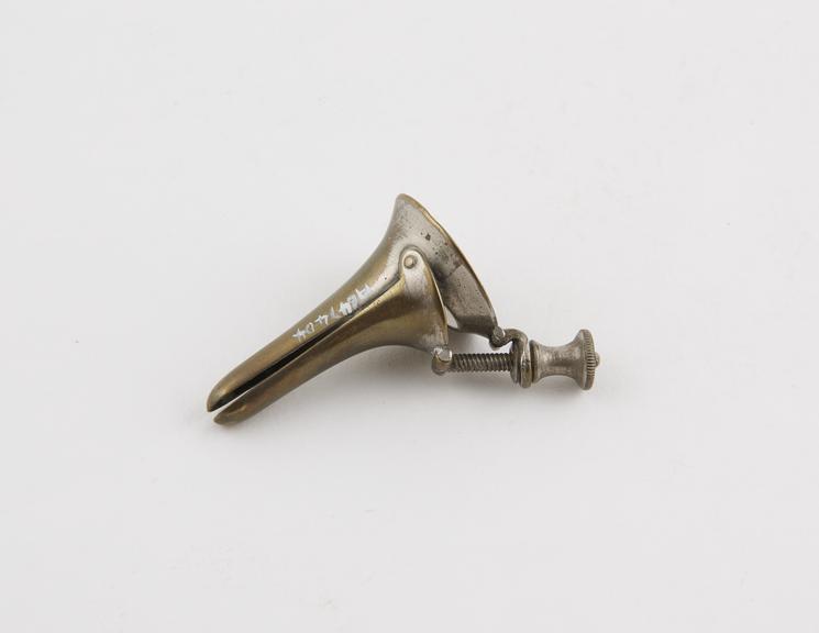 Speculum, nasal, Duplay, metal, nickel-plated, European