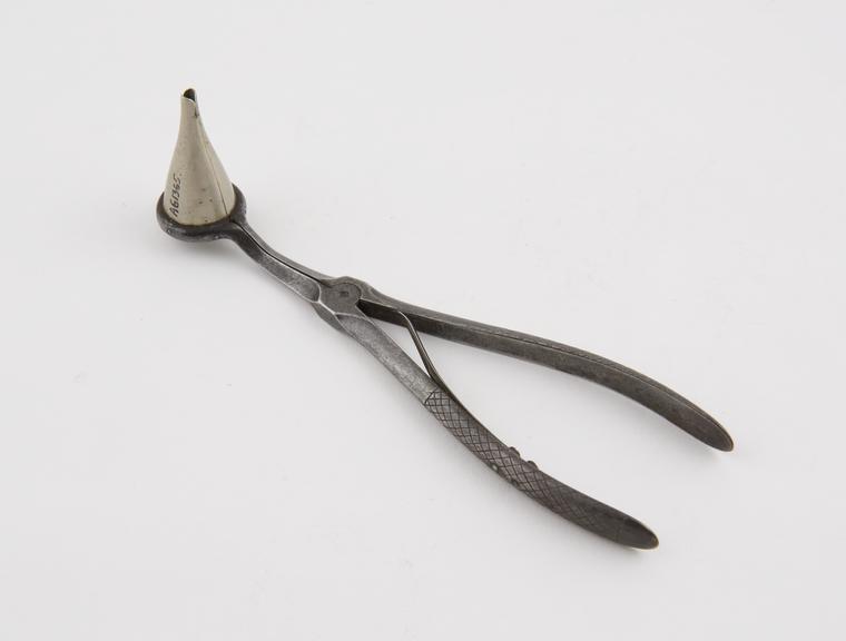 Kramer's dilating aural speculum, steel and alloy, 1801-1900