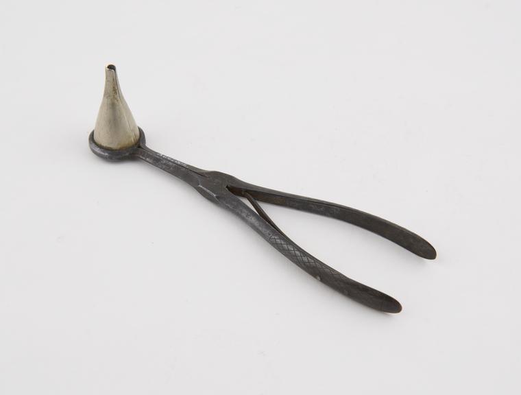 Kramer's aural speculum, steel and metal alloy, European