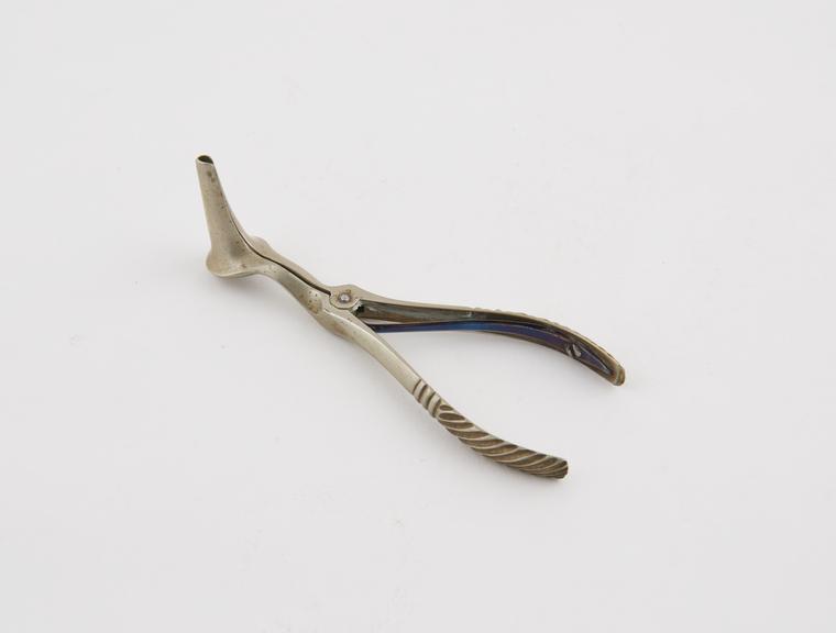 Kramer's aural speculum,  metal alloy, European, 1880-1930